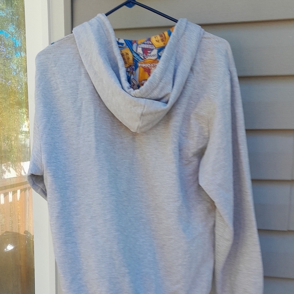 Disney Parks Resort Mickey Mouse Compass Gray Full Zip Hoodie Sweatshirt Small - Picture 7 of 7